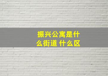 振兴公寓是什么街道 什么区